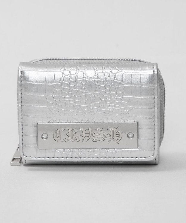 WEGO プレートクロコウォレット シルバー