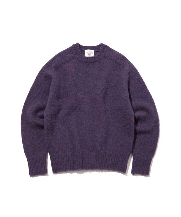 J.PRESS MEN 【J.PRESS ORIGINALS】Shaggy Dog Crew Neck Sweater / Japan Made パープル系