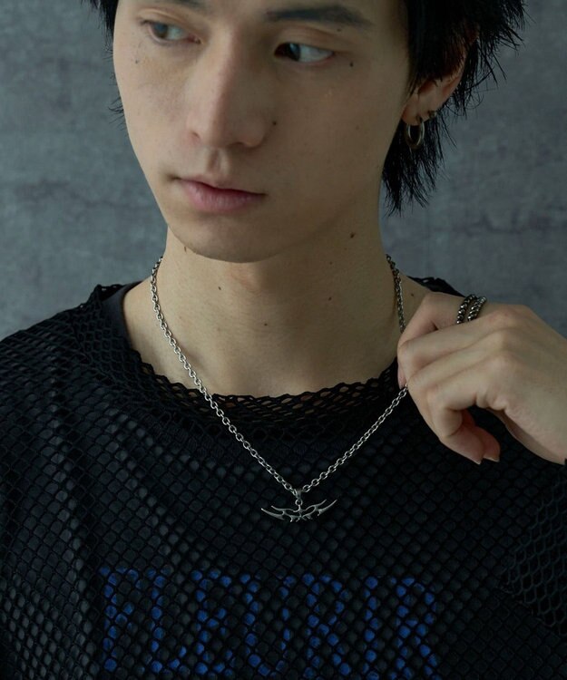 WEGO Mトライバルロゴネックレス 柄2