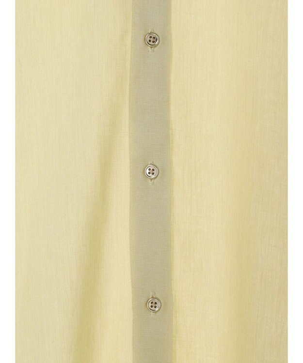 Green Parks リネンレーヨン２ｗａｙシャツ Yellow