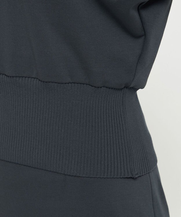 uncrave ダブルフェイスジャージー ドルマンスリーブリブトップス スレート