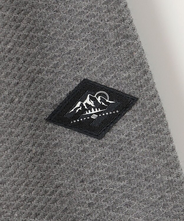 JOSEPH ABBOUD MOUNTAIN 【日本製】ダイヤモンドワッフル アウトドア トラックジャケット グレー系