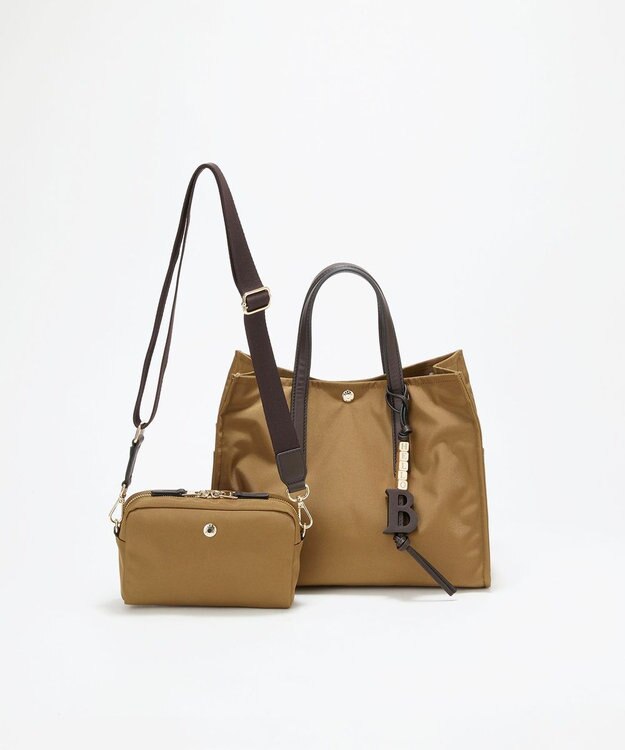 TOPKAPI LEE11月号掲載！【Breath TOPKAPI】撥水 マルチway スクエア A4 トートバッグ / 10ポケット キャメル