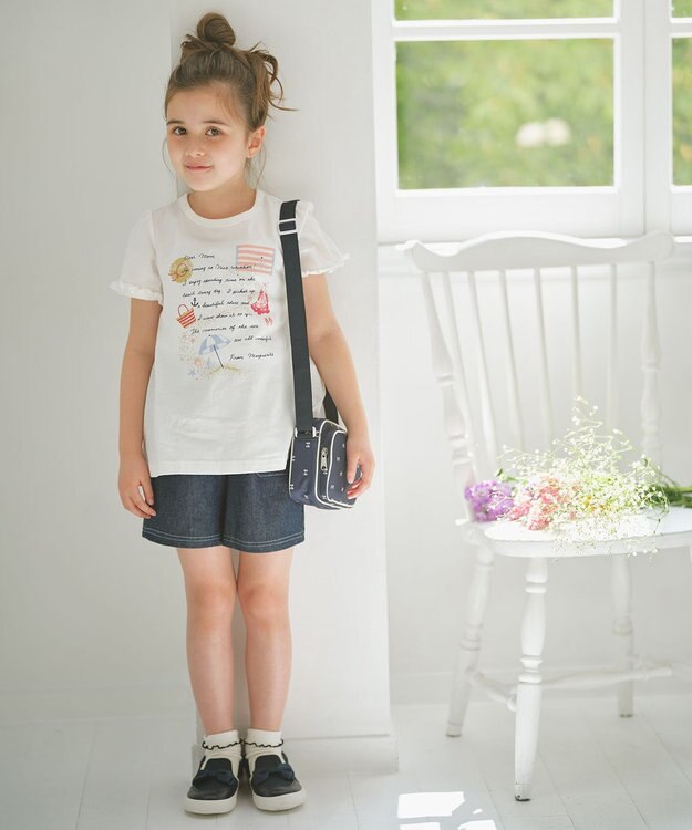 組曲 KIDS 【110-140cm】Dear Letter Tシャツ オフホワイト系