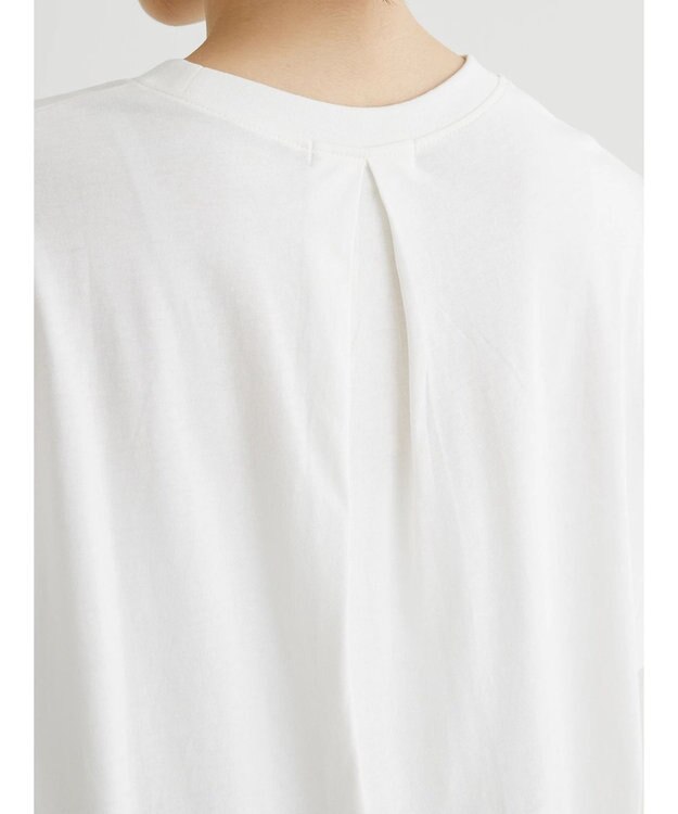 Green Parks 布帛レイヤー半袖チュニック Off White