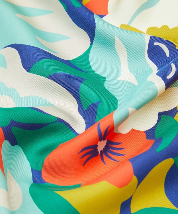 LIBERTY. ロード ソープ 90x90 シルクスカーフ オレンジ