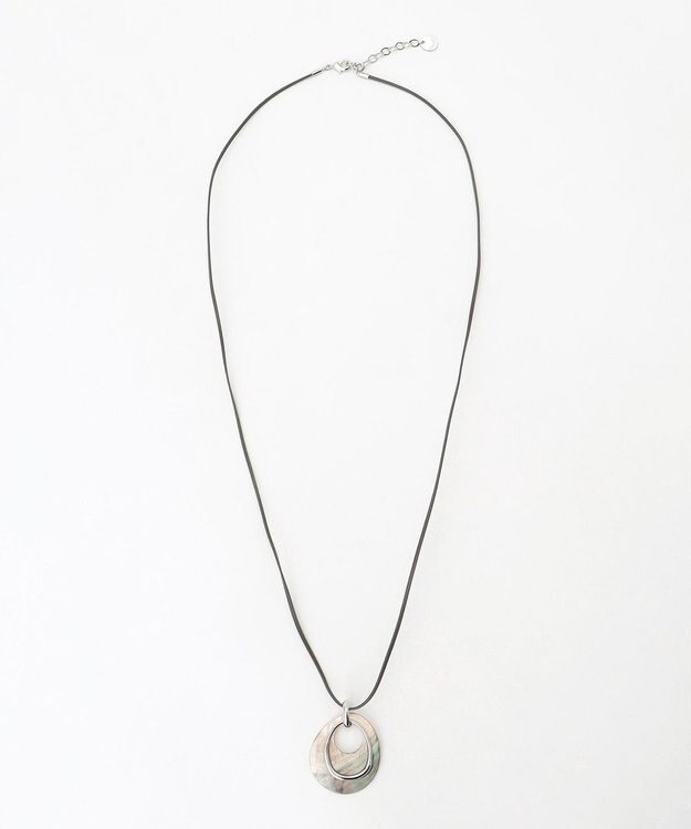 J.PRESS LADIES シェルネックレス グレー系