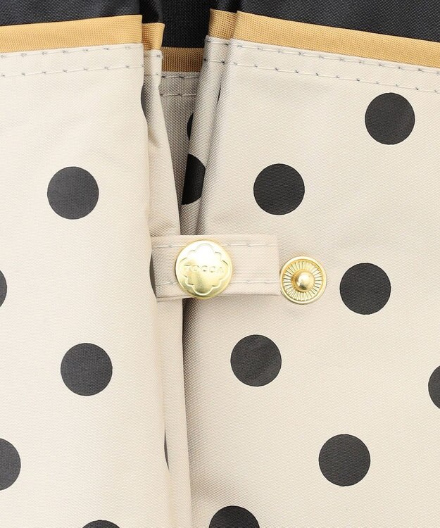 TOCCA 【晴雨兼用】DREAM OF DOTS UMBRELLA 折り畳み傘 収納バッグ付き ベージュ系