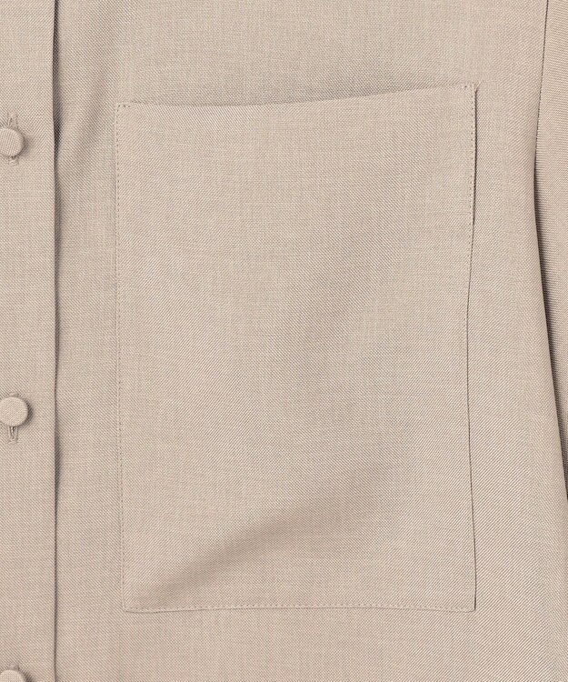 ICB 【WEB＆一部店舗限定】SerikaWorsted シャツブラウス ベージュカーキ