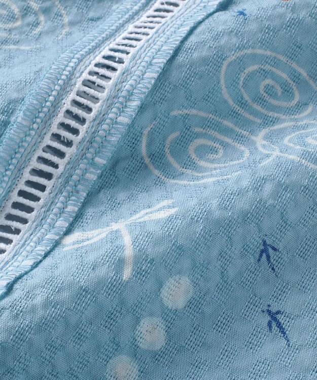 MIKI HOUSE HOT BISCUITS 【ミキハウス】【80-150cm】 金魚・とんぼ和柄の甚平スーツ ブルー