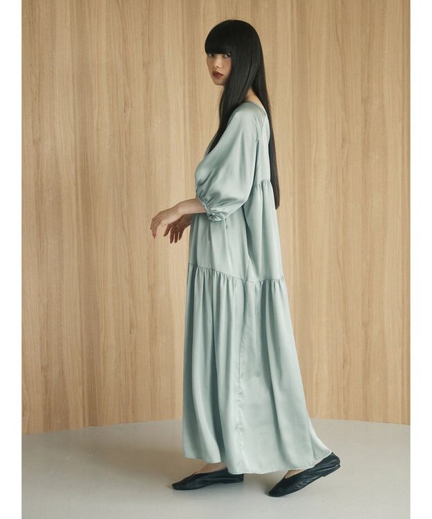 Green Parks armonia．ティアード切り替えワンピース Mint