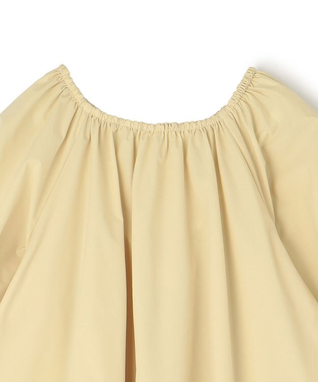 UNFILO FINE MOVE 2WAYギャザーブラウス ライトイエロー