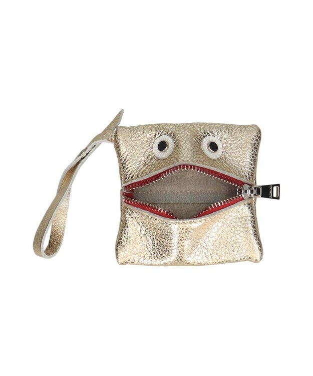 INTER-CHAUSSURES 【RIPANI】レザーチャームポーチ ゴールド