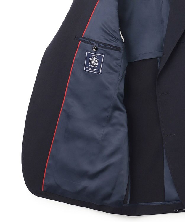 J.PRESS MEN 【WEB・一部店舗限定】10マンスツイルナチュラルストレッチツイル ブレザー/金釦 ネイビー系
