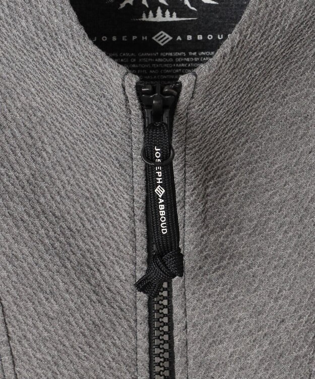 JOSEPH ABBOUD MOUNTAIN 【日本製】ダイヤモンドワッフル アウトドア トラックジャケット グレー系