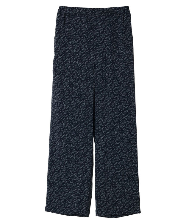 AMERICAN HOLIC イージーケア＋接触冷感プリントリラックスパンツ Navy