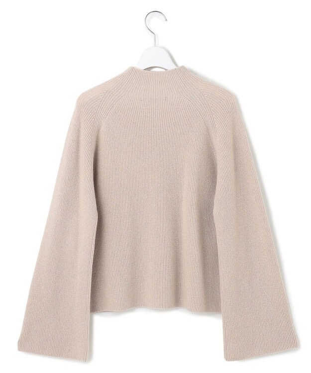 23区 【洗える】ラメウール ハイネック ニット ベージュ系