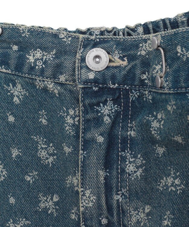 earth music&ecology タックホックデニムパンツ Flower