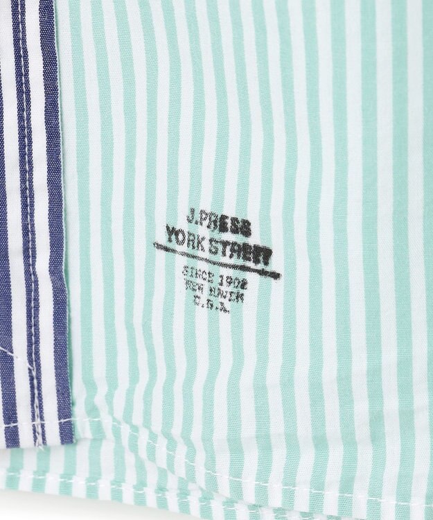 J.PRESS YORK STREET 【UNISEX】クレイジーパターン バンドカラーシャツ イエロー系8