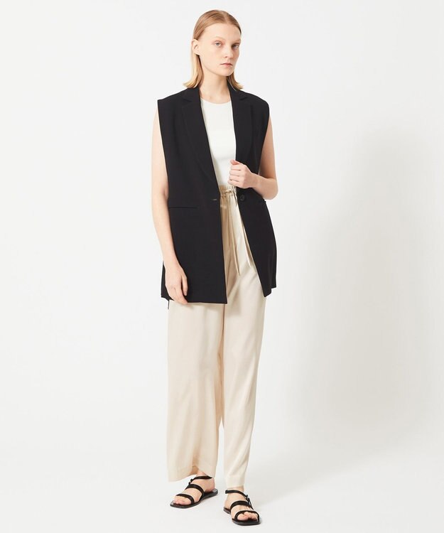 BEIGE， OAK / テーラードジレ Black