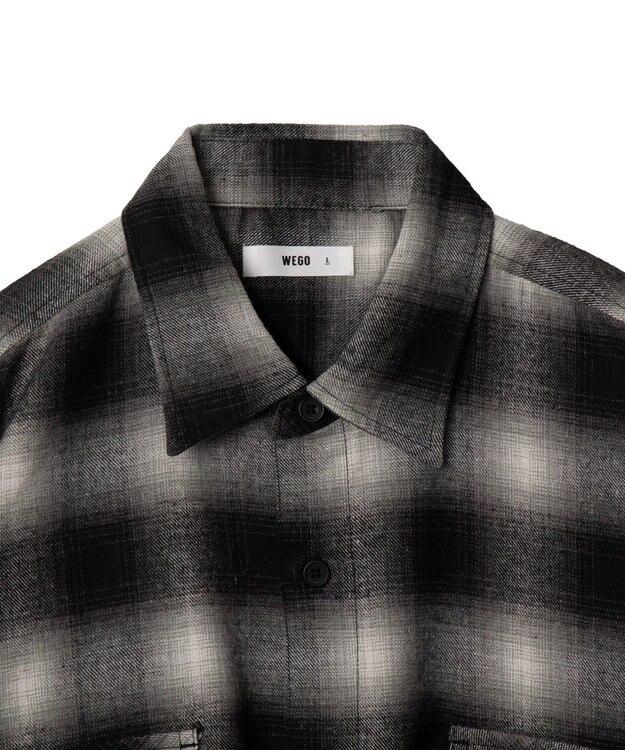 WEGO 【ユニセックス着用ITEM/SMLサイズ展開】チェックネルシャツ 柄9