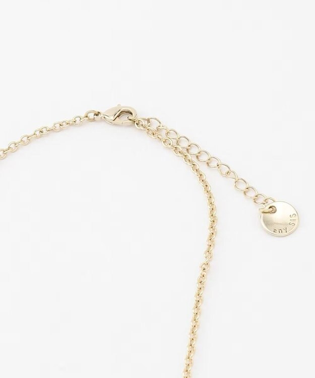 ANY SIS ロンデルロングパール調 ネックレス ライトゴールド