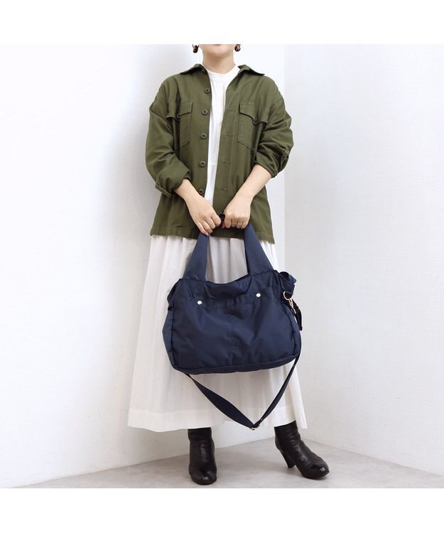 UNBILLION カシュカシュ cachecache / ナイロンタウン2wayボストンバッグ ネイビー