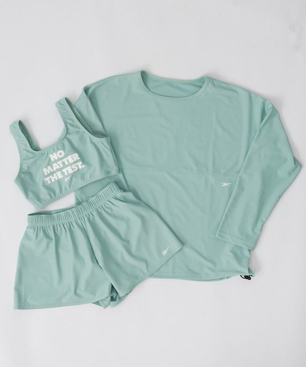 OP／FILA 【Reebok】２WAYラッシュ水着セパ3点セット水着 カーキ