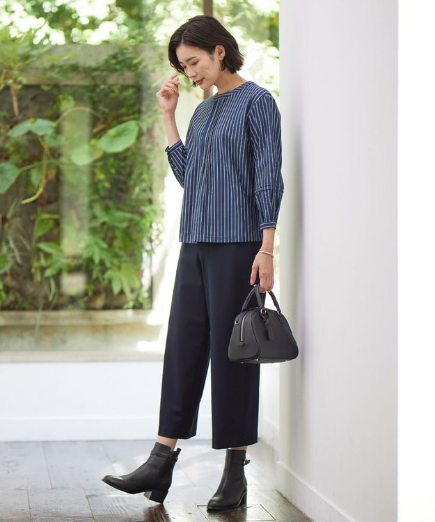 J.PRESS LADIES 【2way】ボストン ミニ バッグ ブラック系