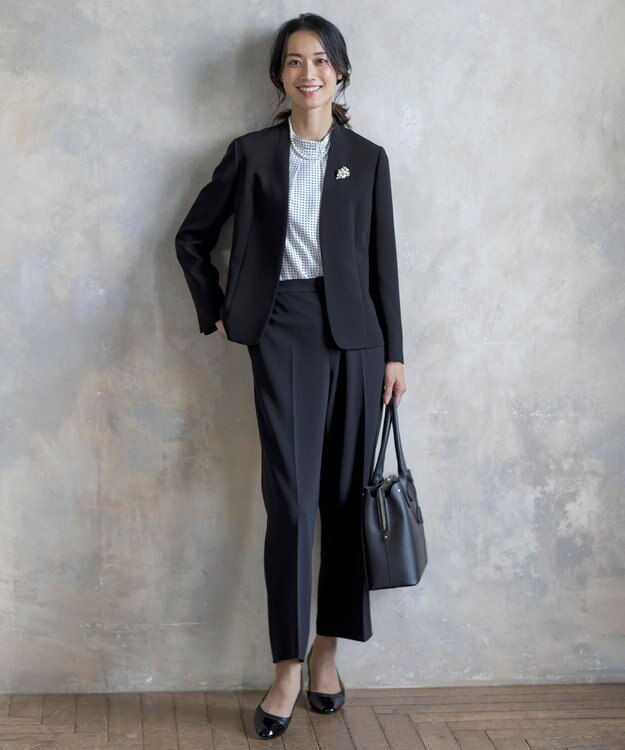 J.PRESS LADIES 【3way】2連パール ネックレス シルバー系