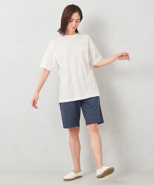 JOSEPH ABBOUD MOUNTAIN 【SPACE／UNISEX】オーガニックコットン ヴィンテージ　カラーTシャツ ホワイト系