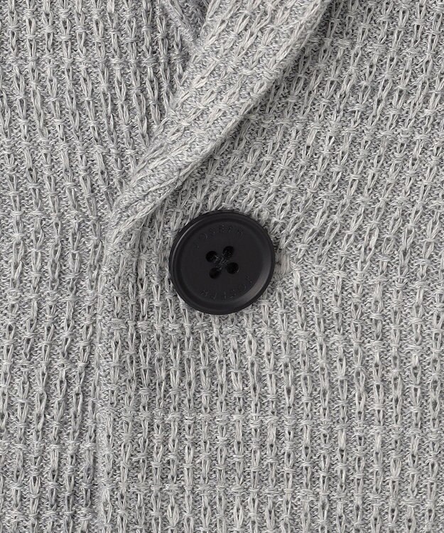 JOSEPH HOMME ドライコードムリネ　ニットジャケット ライトグレー系