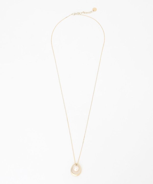 J.PRESS LADIES エッグパール ネックレス ゴールド系