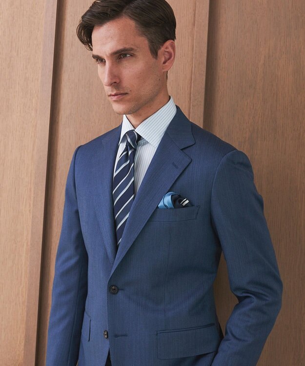 GOTAIRIKU 【CANONICO/カノニコ】SUPER150's リベンジスーツ サックスブルー系8