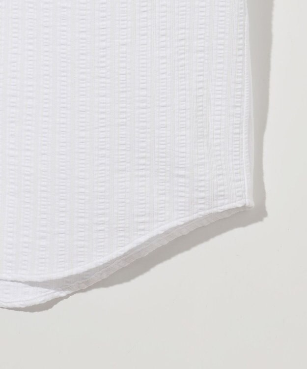 JOSEPH ABBOUD 【ストレッチ/イージーケア】コンパクトジャージーサッカーシャツ ホワイト系1