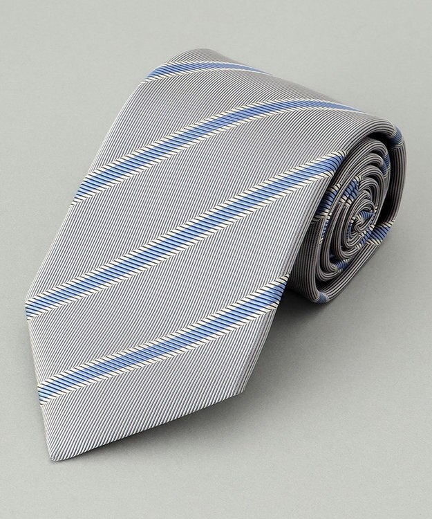 GOTAIRIKU 西陣タイ_レジメンタル ライトグレー系1