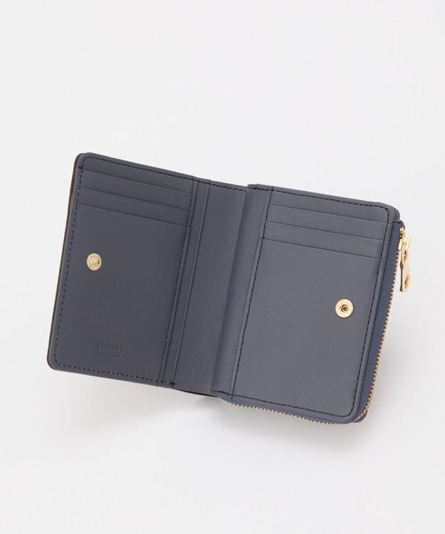 russet ＜お財布人気NO.1＞モノグラムプレートハーフウォレット(SO-376) D.Brown/GY