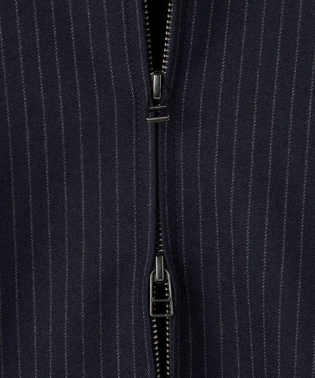 UNFILO MENS FLANNEL TOUCH 中綿ブルゾン [EC限定]ネイビーストライプ