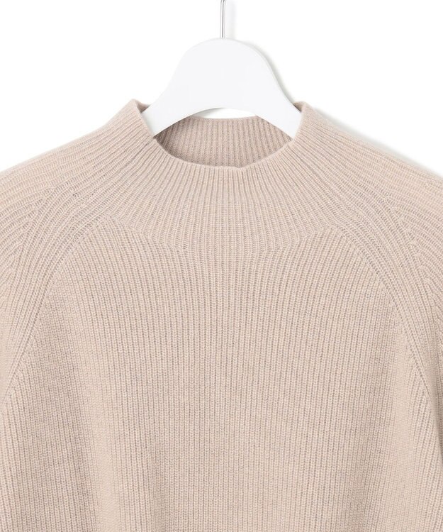 23区 【洗える】ラメウール ハイネック ニット ベージュ系