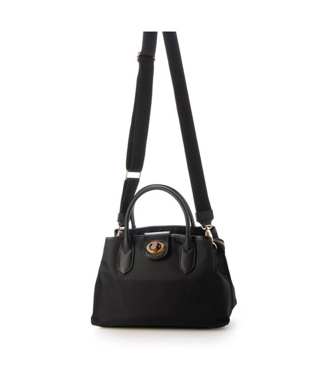 UNBILLION 【テレビ ドラマ着用アイテム】ペルケ perche / ナイロン×牛革付属ユーティリティ2wayトートS ブラック