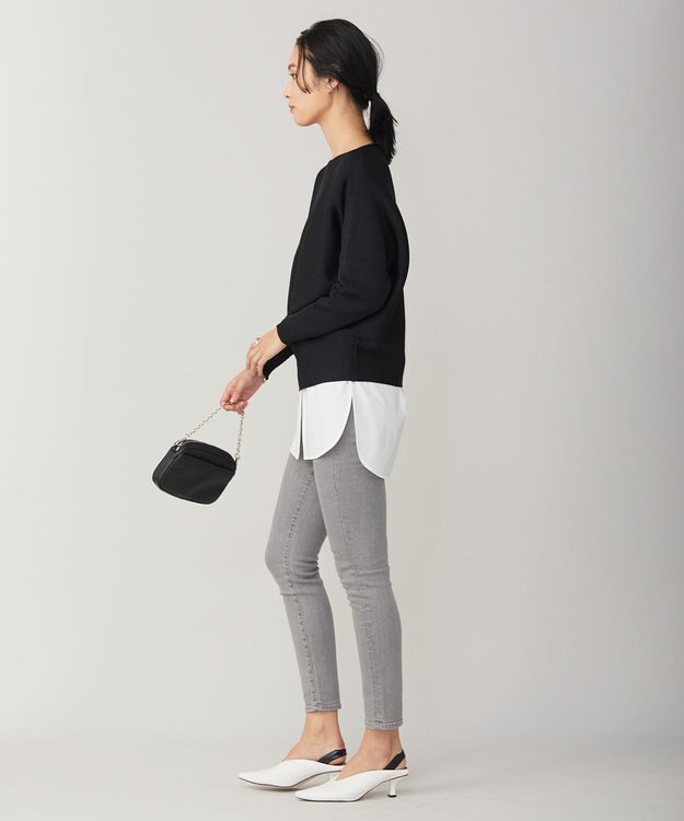 ICB 【洗える】スキニーデニム グレー系