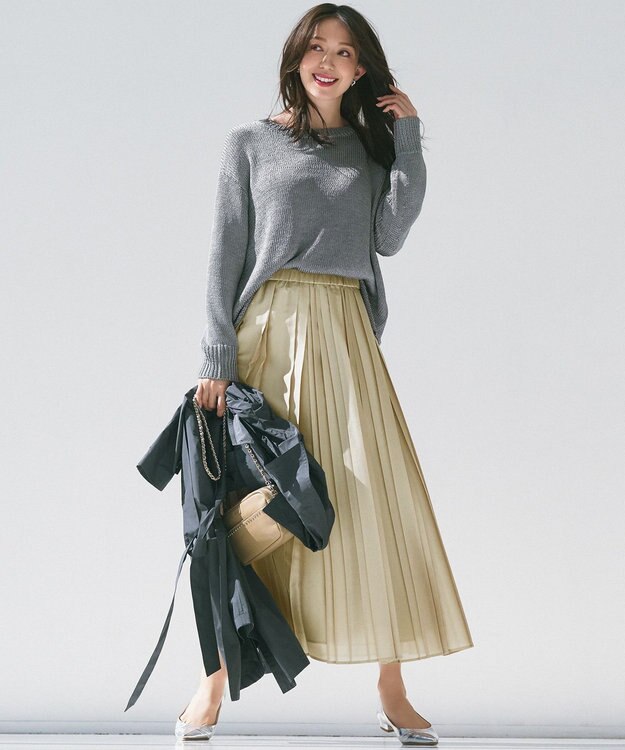 23区 レザー スタッズ ショルダーバッグ ベージュ系