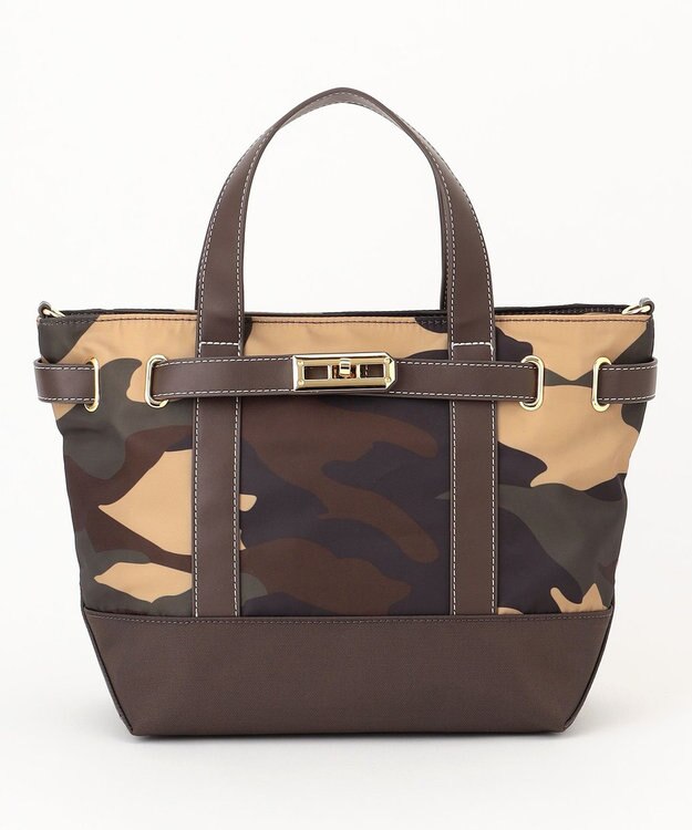 LA BAGAGERIE ベルテッド2WAYミニトート カモフラージュ