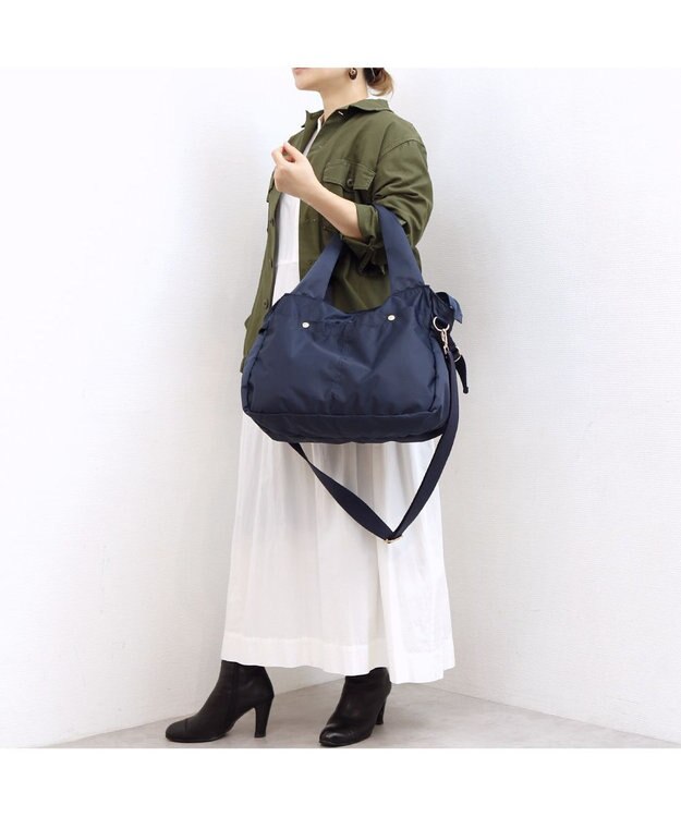 UNBILLION カシュカシュ cachecache / ナイロンタウン2wayボストンバッグ ネイビー