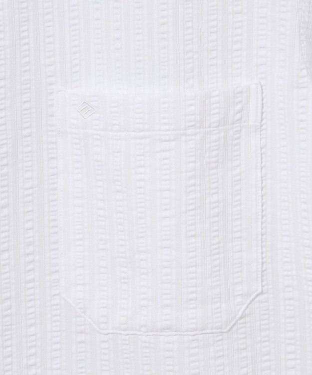 JOSEPH ABBOUD 【ストレッチ/イージーケア】コンパクトジャージーサッカーシャツ ホワイト系1