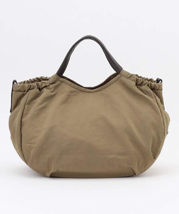 Y'SACCS 【Y’SACCS vous et】サイドギャザー2WAYトート Mサイズ カーキ