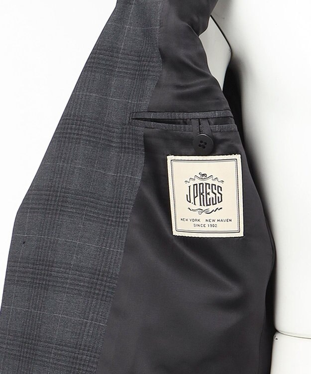 J.PRESS MEN 【ESSENTIAL CLOTHING】ミスティチェック スーツ グレー系4