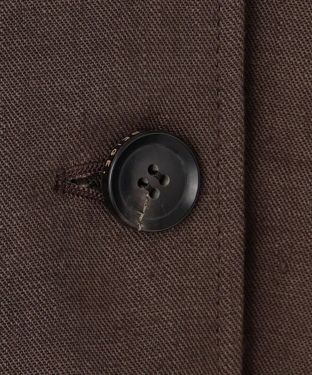 BEIGE， 【VERY 5月号掲載】CRINUM / オーバーサイズリネンジャケット Dark Brown