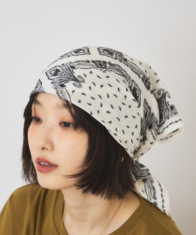 AMERICAN HOLIC ペイズリースカーフ Off White