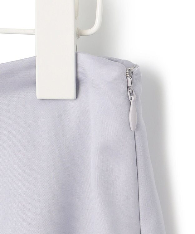 ICB 【洗える】 ルゼブフィブリルサテン スカート ライラックグレー系